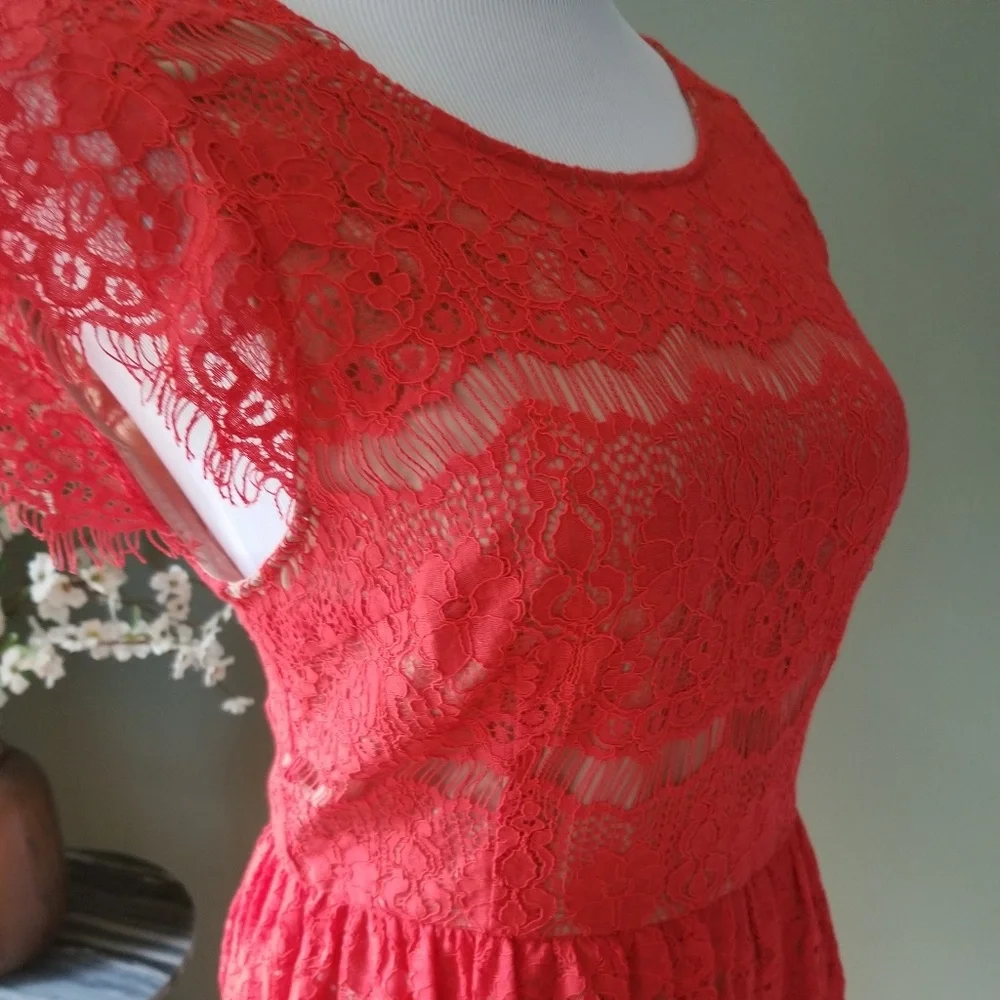 Anthropologie Katrina Lace peplum top - Picture 3 of 8